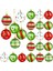 24 Pcs Noel Ağacı Top Süsleri 2.4 Inç Plastik Plastik Asma Süslemeleri Noel Dekoru (Yurt Dışından) 1