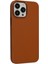 iPhone 13 Pro Kılıf Asya Deri Silikon - Kahverengi 2