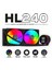 HL240 Frostbite 240MM LED Argb Am5 ve LGA1700 Uyumlu Siyah Sıvı Soğutucu 1