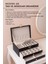 Modern 2 Çekmeceli Takı Mücevher Kutusu Organizer Düzenleyici Siyah 13 X 23 X 10 Cm 5