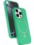 Apple iPhone 14 Pro Max Regal Magsafe Standlı Kapak - Yeşil 1