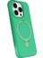 Apple iPhone 14 Pro Max Regal Magsafe Standlı Kapak - Yeşil 2