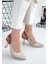 Toran Bej Cilt Topuklu Ayakkabı 2