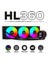 HL360 Frostbite 360MM LED Argb Am5 ve LGA1700 Uyumlu Siyah Sıvı Soğutucu 1