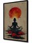 Çerçeve Görünümlü Yoga Meditasyon Güneş Dekoratif Ahşap Mdf Ev Duvar Tablo Dikdörtgen Ev Duvar Tablo 2