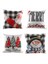 Noel Yastığı Kapakları 18X18 Set 4 Noel Süslemeleri Çiftlik Evi Yastıklar Atma Snowman Yastık Kılıfı Ev Dekor (Yurt Dışından) 2