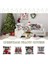 Noel Yastığı Kapakları 18X18 Set 4 Noel Süslemeleri Çiftlik Evi Yastıklar Atma Snowman Yastık Kılıfı Ev Dekor (Yurt Dışından) 4