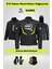 Hawk Neon Sarı 3 Katmanlı 4 Mevsim Unisex Motosiklet Montu + ELDİVEN VE BUFF HEDİYELİ 1