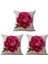 3x Vintage Çiçek/çiçek Keten Dekoratif Atma Yastığı Kılıf Yastık Kapağı Ev Çörek Dekoratif Gül (Yurt Dışından) 1