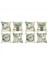 Bahar Yastığı Kapağı 18X18 Set 8 Okaliptüs Yaprağı Çiftlik Evi Yastık Bahar Süslemeleri Kanepe Yastık Kılıfı (Yurt Dışından) 1