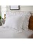 4x% 100 Pamuklu Fırfır Yastık Kılıfı Fırfırlı Yastık Kapağı Beyaz Yastık Kılıfı (Yurt Dışından) 2