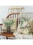 Bahar Yastığı Örtüsü 18X18 Set 4 Okaliptüs Yaprak Çiftlik Evi Yastık Bahar Süslemeleri Kanepe Yastık Kılıfı (Yurt Dışından) 2