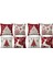 Noel Yastığı 18X18 Set 8 Farmhouse Noel Dekoru Ev Için Noel Dekorasyonları Ev Için Yastık Kılıfı (Yurt Dışından) 1