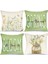 Bahar Yastığı Kapakları 18X18 Set 4 Yay Dekorasyonu Çiftlik Evi Yastığı Atma Evi Kanepe Dekor Yastık Kılıfı (Yurt Dışından) 1