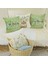 Bahar Yastığı Kapakları 18X18 Set 4 Yay Dekorasyonu Çiftlik Evi Yastığı Atma Evi Kanepe Dekor Yastık Kılıfı (Yurt Dışından) 5