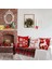Noel Yastığı Kapakları 18X18 Set 8 Noel Süslemeleri Çiftlik Evi Yastık Kaskası Yastık Kılıfı Ev Dekor (Yurt Dışından) 3