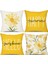 Yaz Yastığı Kapakları 18X18 Set 4 Çiftlik Evi Atma Yastıkları Yaz Süslemeleri Daisy Yastık Kılıfı Kanepe Dekoru (Yurt Dışından) 1