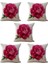 5x Vintage Çiçek/çiçek Keten Dekoratif Atış Yastık Kılıfı Yastık Kapağı Ev Kanepe Dekoratif Gül (Yurt Dışından) 1