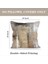 Kahverengi Sanat Boyama Estetik Modern Squarecorativepillow Kanepe Kanepesi Için Yumuşak Atış Yastıklarını Kapsar 2 Set (Yurt Dışından) 5