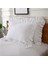 2x% 100 Pamuk Fırfır Yastık Kılıfı Fırfırlı Yastık Kapağı Beyaz Yastık Kılıfı (Yurt Dışından) 3