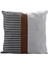 2 Çiftlik Evi Dekor Stripe Patchwork Keten Boho Tırtı Yastık Kapakları Modern Yastık Kapakları 18X18 Inç (Yurt Dışından) 1