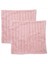 Kürk Peluş Pembe Atma Yastıkları Kaplar Bulanık Çizgili Yastık Kılıfı Yastık Kapakları 18 x 18 Inç Dekor Kanepe Yatak Odası B (Yurt Dışından) 1