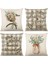 Bahar Yastığı Kapakları 18X18 Set 4 Bahar Süslemesi Okaliptüs Çiftlik Evi Yastık Atma Ev Çekim Dekor Yastık Kılıfı (Yurt Dışından) 1