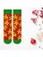Noel Kurabiyesi Temalı Renkli Unisex Soket Çorap 1