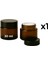 30 ml Amber Cam Krem Kavanozu + Siyah Kapak 1