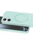Apple iPhone 16 Plus Regal Magsafe Standlı Kapak - Su Yeşili 4