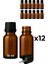 12’li 10 ml Amber Cam Serum Şişesi + Siyah Içten Damlalıklı Kapak 1