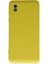 Samsung Galaxy A01 Core Kılıf Nano Içi Kadife Silikon - Sarı 1