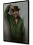Çerçeve Görünümlü Yeşil Gömlekli Adam Ahşap Mdf Dekoratif Ev Duvar Tablo Dikdörtgen Ev Duvar Tablo 2