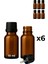 6’lı 10 ml Amber Cam Serum Şişesi + Siyah Içten Damlalıklı Kapak 1