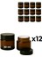 12’li 30 ml Amber Cam Krem Kavanozu + Siyah Kapak 1