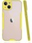 iPhone 14 Plus Kılıf Platin Silikon - Sarı 1