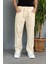 Yazlık Salaş Ekru Keten Pantolon 2
