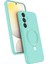 Samsung Galaxy A55 5g Regal Magsafe Standlı Kapak - Su Yeşili 1
