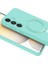 Samsung Galaxy A55 5g Regal Magsafe Standlı Kapak - Su Yeşili 5