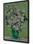 Çerçeve Görünümlü Van Gogh Beyaz Güller Dekoratif Ahşap Mdf Ev Duvar Tablo Dikdörtgen Ev Duvar Tablo 2