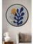 Çerçeve Görünümlü Matisse Ilhamlı Modern Ahşap Mdf Dekoratif Ev Duvar Tablo Yuvarlak Ev Duvar Tablo 1