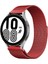 Samsung Galaxy Watch 4 Metal Mıknatıslı Kordon - Kırmızı 1