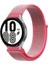 Samsung Galaxy Watch 4 Hasırlı Cırtcırtlı Kordon - Pembe 1