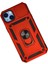 iPhone 14 Plus Kılıf Pars Lens Yüzüklü Silikon - Kırmızı 3