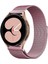 Samsung Galaxy Watch 4 Metal Mıknatıslı Kordon - Rose 1
