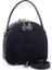 Mini Kadın El ve Çapraz Çanta (17X17 Cm) Siyah Süet 3
