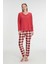 Arias Closet Pamuklu Kışlık Kare Desenli Uzun Kol Pijama Takımı 1