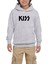 Kiss Logo 2 Gri Çocuk Kapşonlu Sweatshirt 1