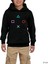 Gamepad Buttons Siyah Çocuk Kapşonlu Sweatshirt 1