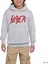 Slayer Flat Logo Gri Çocuk Kapşonlu Sweatshirt 1